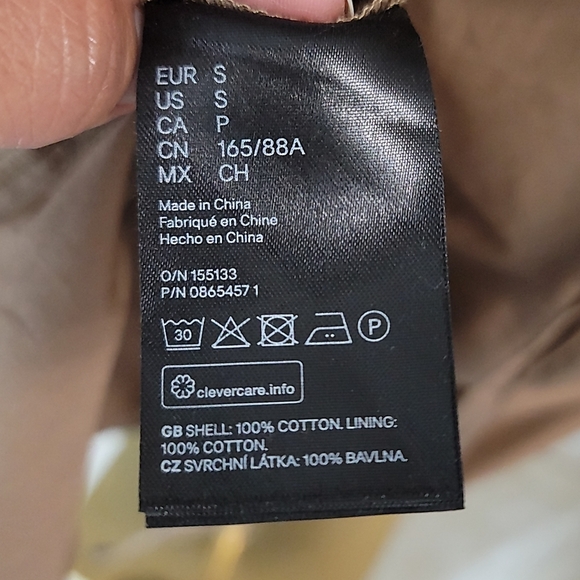 H&M Brown‎ RETRO 2020 DRESS WITH BALLOON SLEEVE - Picture 9 of 9